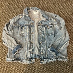 Old Navy Light Blue Distressed Denim Jacket